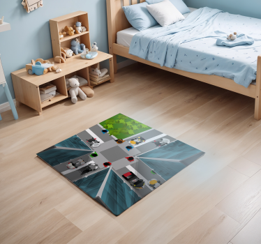 Tappeto vinile strade intersezione del gioco urbano - TenStickers
