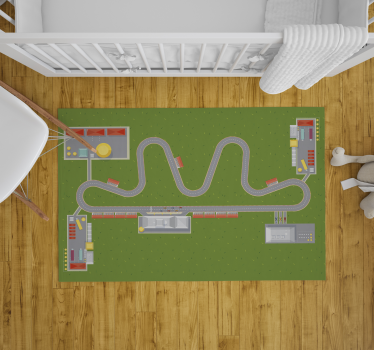 Tappeto vinile strade mappa stradale giocosa - TenStickers