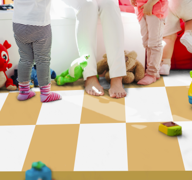 Tappeto vinile per bambini sentiero a scacchi - TenStickers