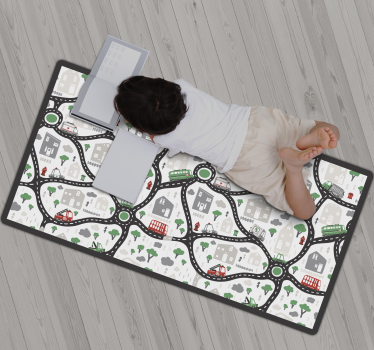 Tappeto vinile strade strade di gioco cittadine - TenStickers