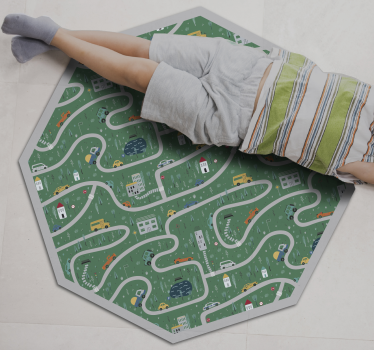 Tappeto vinile strade strade giocose - TenStickers
