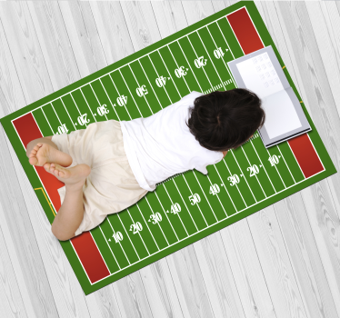 Tappeto vinile strade tappeto da gioco del campo da calcio - TenStickers