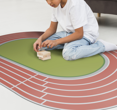 Tappeto vinile strade tempo di gioco in pista - TenStickers