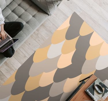 Tappeto vinile strisce sottile motivo a onde - TenStickers