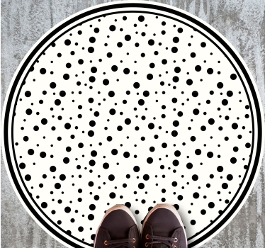 Tappeto vinile minimalista pois neri - TenStickers