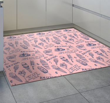 Tappeto pvc cucina delizie di gelato - TenStickers