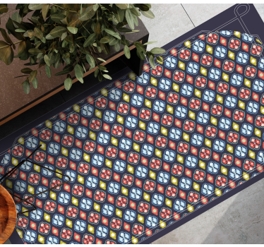 Zerbino pvc composizione di mosaico colorato - TenStickers