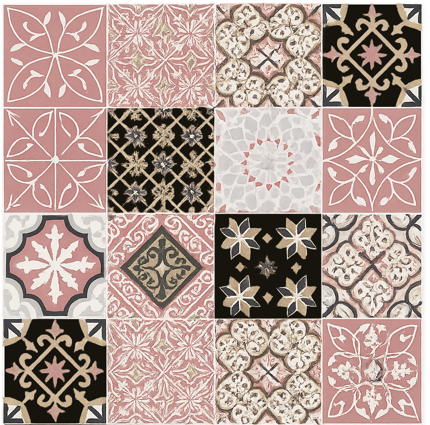 Tappeto in vinile soggiorno cemento rosa - TenStickers