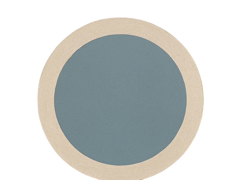 Tappeto vinile esterno design rotondo bicolore - TenStickers