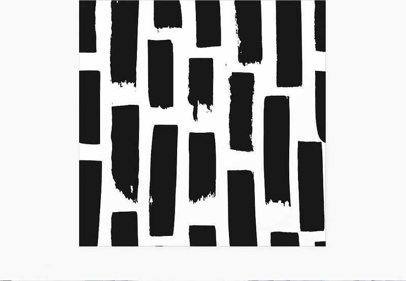 Tappeto vinile quadrato pennellate moderne - TenStickers