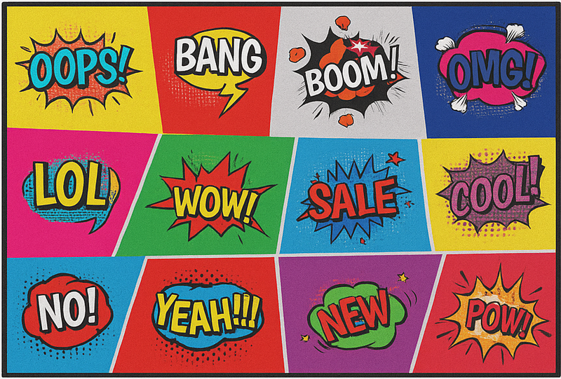 Tappeto vinile per ragazzi arte pop - TenStickers