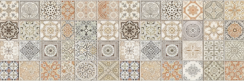 Tappeto pvc cucina collage caldo vintage - TenStickers