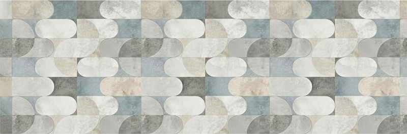 Tappeto pvc cucina mosaico pillole moderno - TenStickers