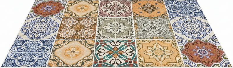 Tappeto pvc cucina mosaico mediterraneo eclettico - TenStickers
