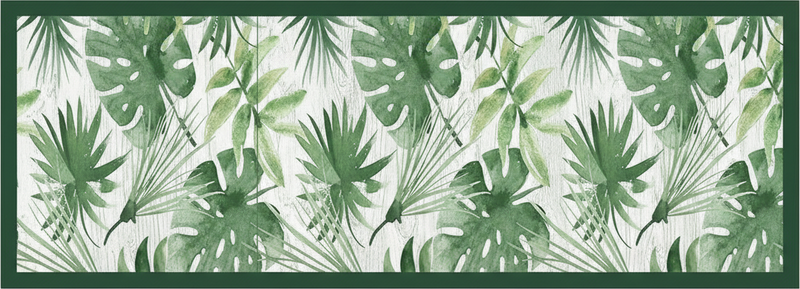 Tappeto pvc cucina foglie tropicali acquerello - TenStickers