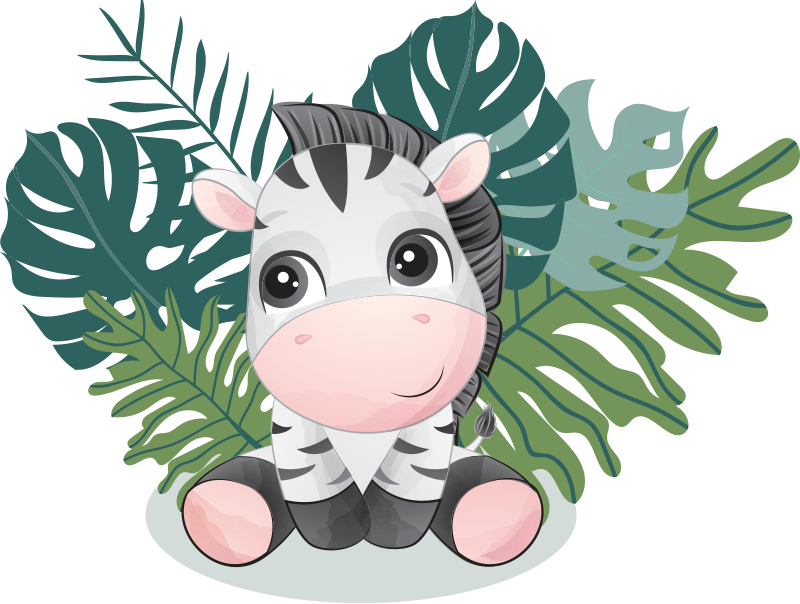 Tappeto vinile animali africa selvaggia zebra - TenStickers