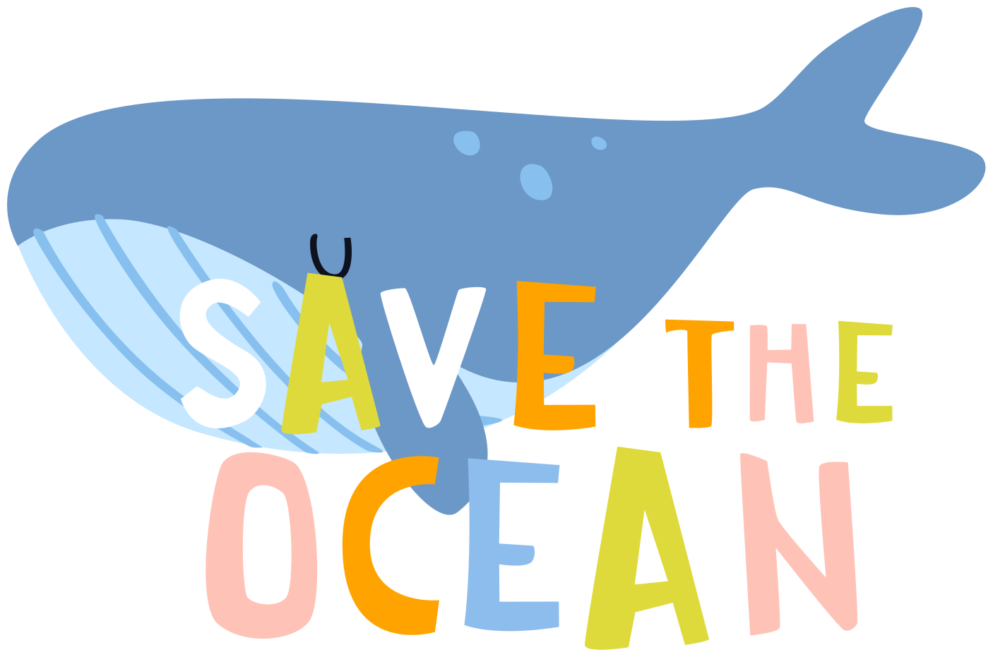 Tappeto vinile animali salva l'oceano beluga - TenStickers