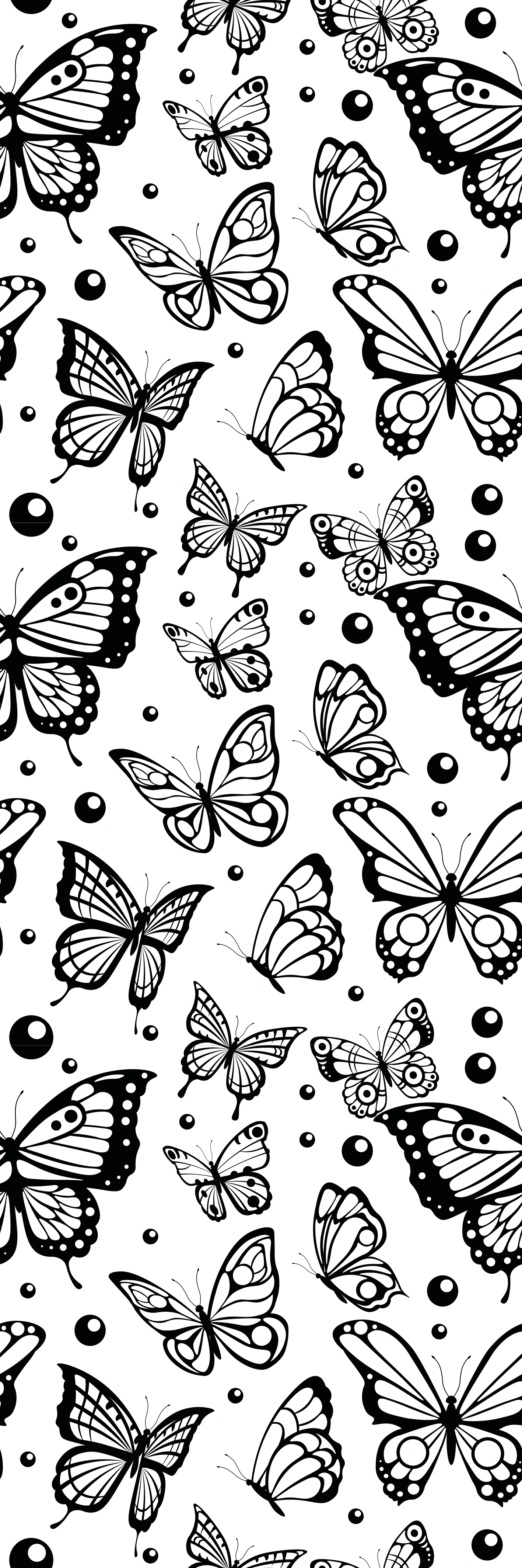 Tappeto vinile animali farfalle e pois - TenStickers