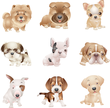 Tappeto vinile animali cuccioli adorabili - TenStickers