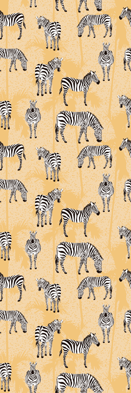 Tappeto vinile animali motivi zebra - TenStickers