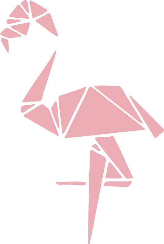 Tappeto vinile animali design elegante fenicottero - TenStickers