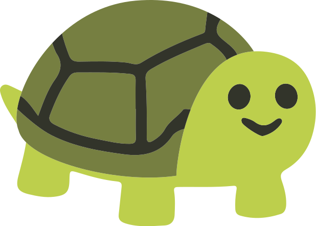 Tappeto vinile animali tartaruga sorridente - TenStickers