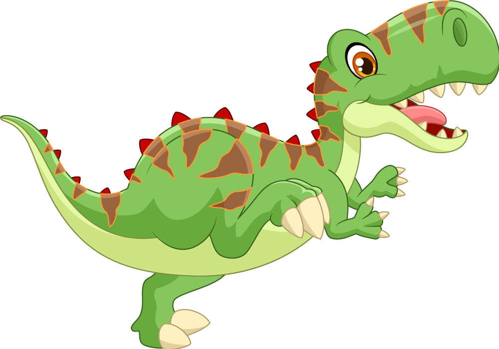 Tappeto vinile animali dinosauro amichevole - TenStickers