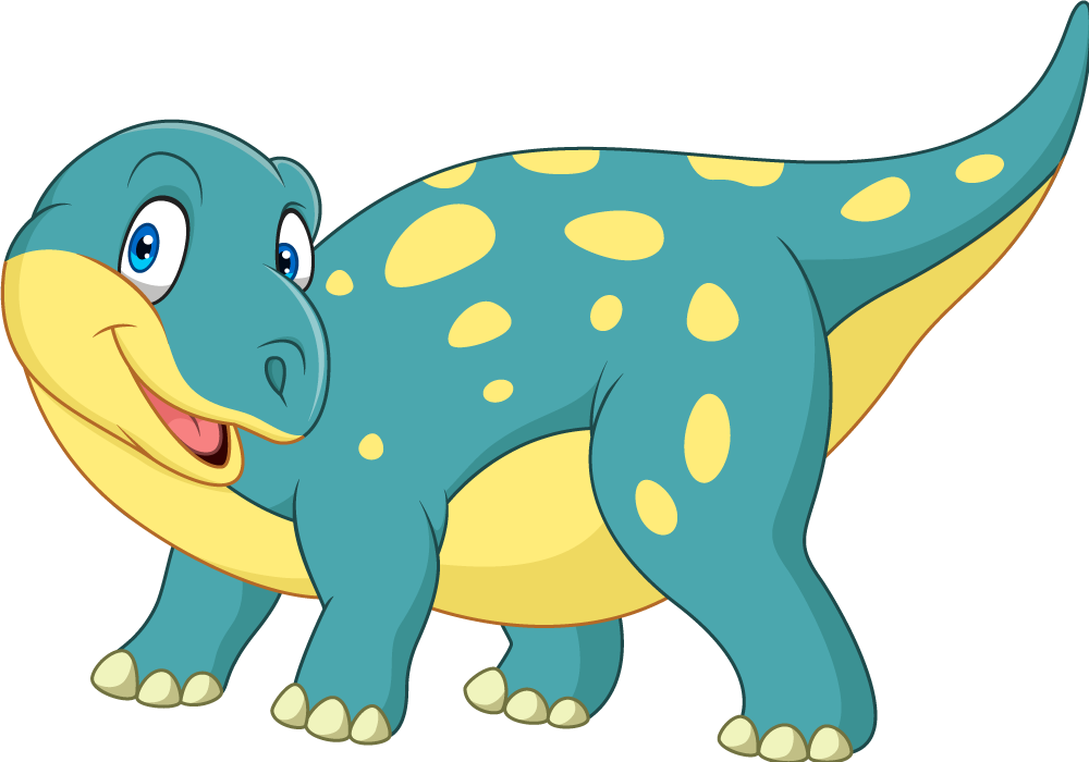 Tappeto vinile animali dinosauro animato gioioso - TenStickers