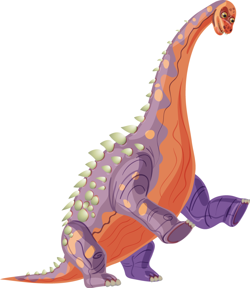 Tappeto vinile animali personaggio dino colorato - TenStickers