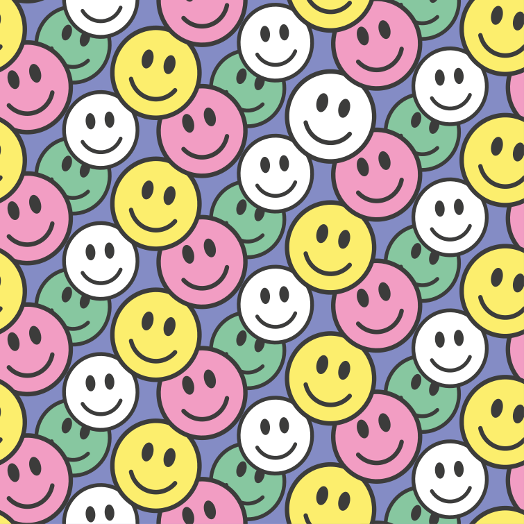Tappeto vinile animali motivi sorridenti colorati - TenStickers