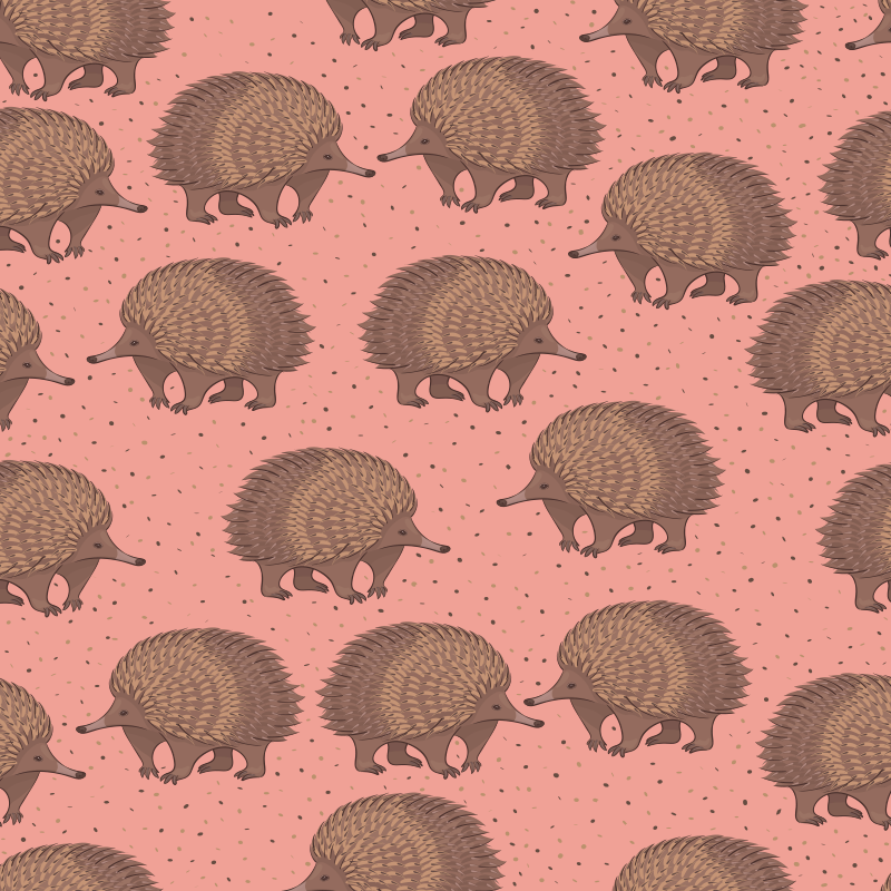 Tappeto vinile animali sfondo riccio - TenStickers
