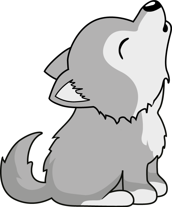 Tappeto vinile animali illustrazione di cane ululante - TenStickers