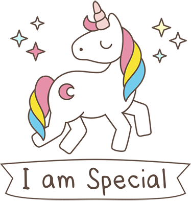 Tappeto vinile animali unicorno con frase speciale - TenStickers