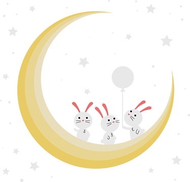 Tappeto vinile animali con coniglietti per nursery - TenStickers
