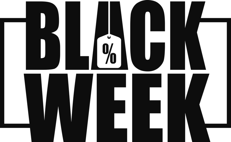 Tappeto vinile black friday settimana nera vetrina - TenStickers