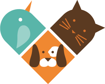 Tappeto vinile animali volti di animali colorati - TenStickers