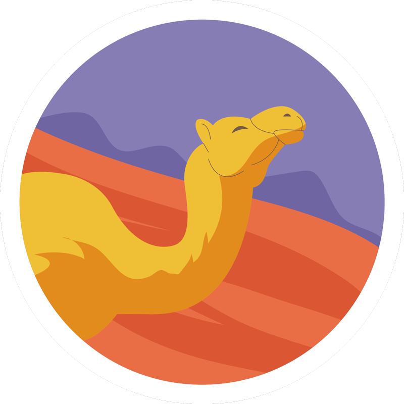 Tappeto vinile animali del deserto - TenStickers