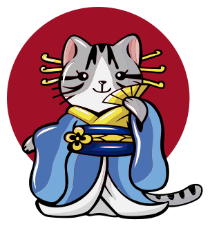 Tappeto vinile animali gatto decorativo giapponese - TenStickers