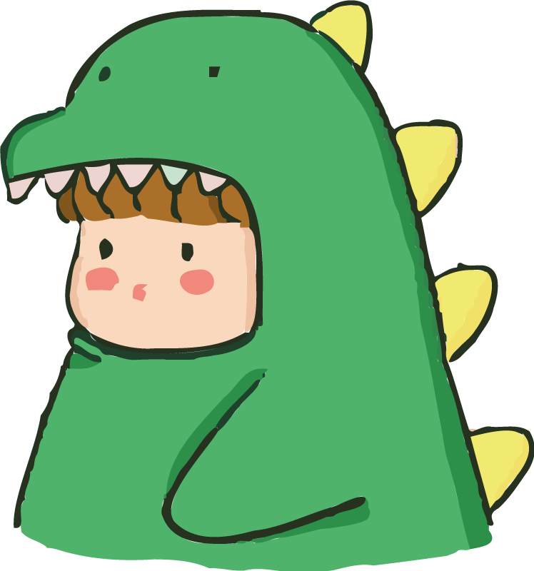 Tappeto vinile animali umano in costume da dinosauro - TenStickers