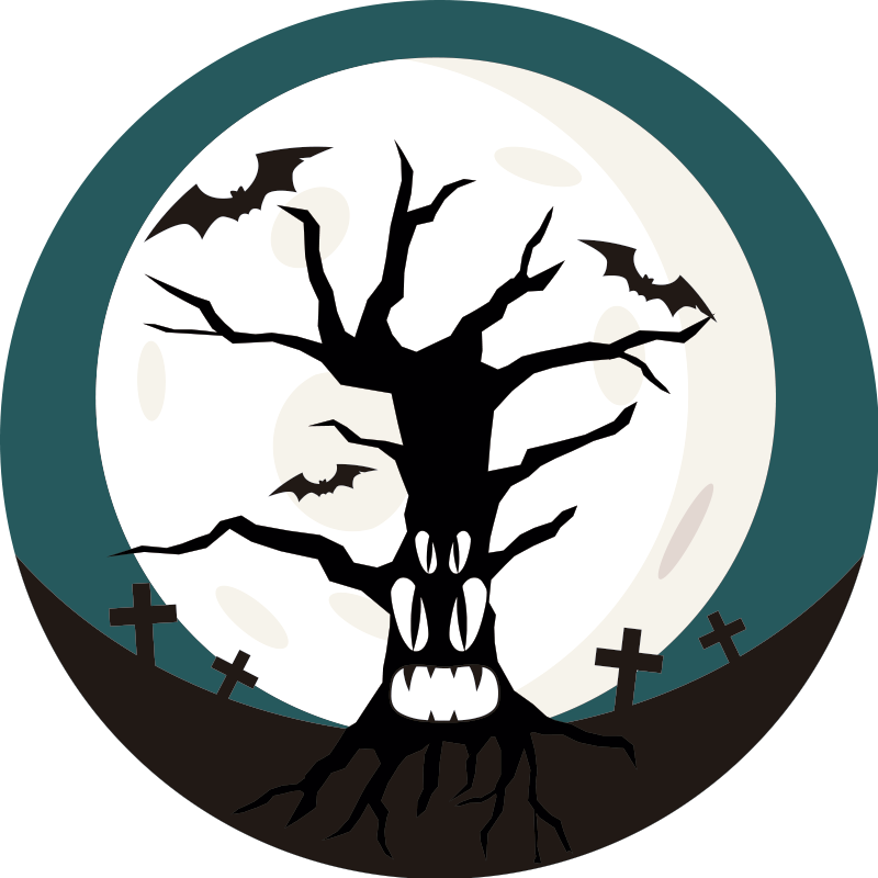 Tappeto vinile halloween inquietante halloween - TenStickers