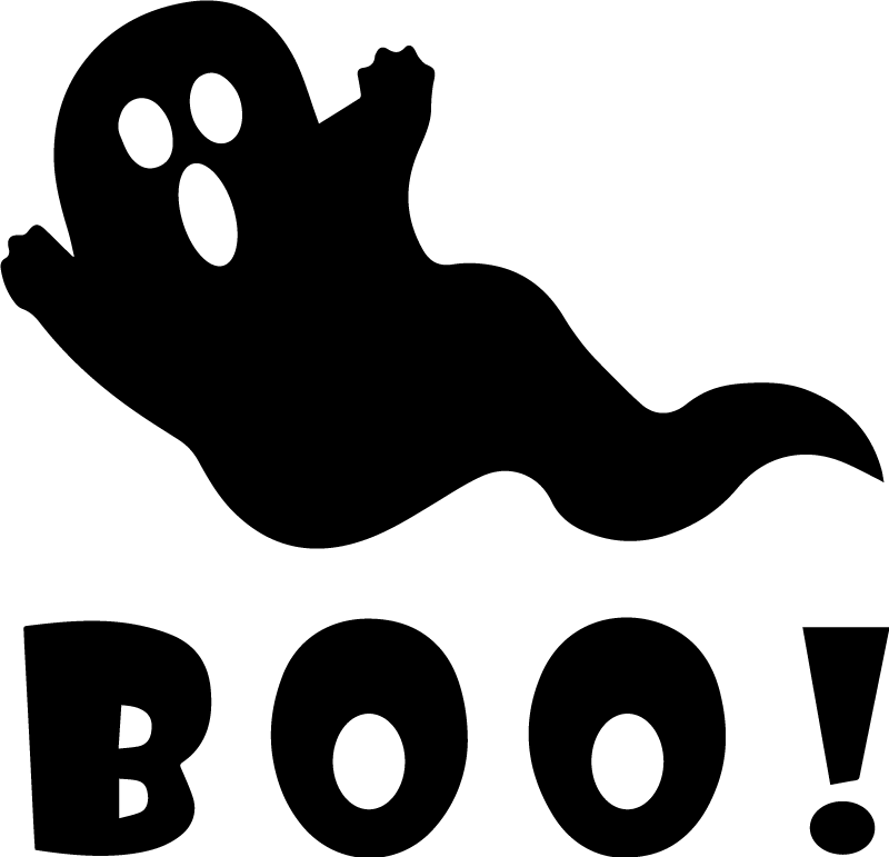 Tappeto vinile halloween spettacolare fantasma boo - TenStickers