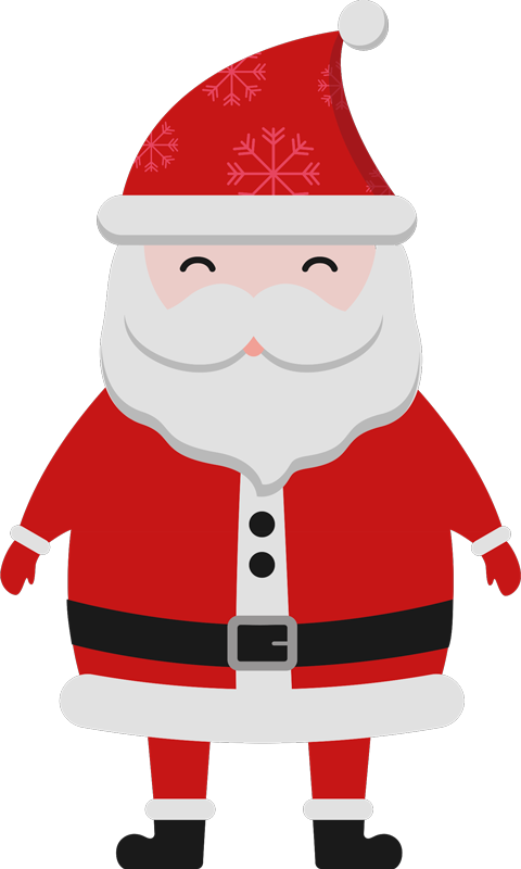 Tappeto vinile natale babbo natale per bambini - TenStickers