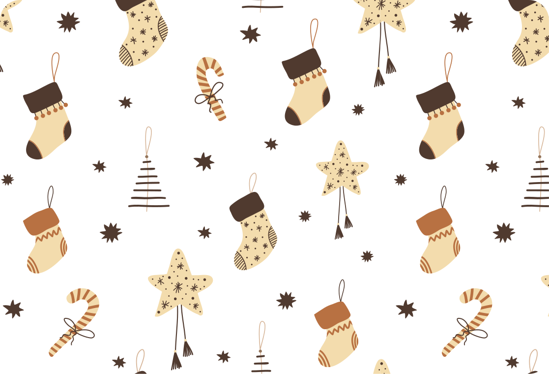Tappeto vinile natale motivo glitterato natale - TenStickers
