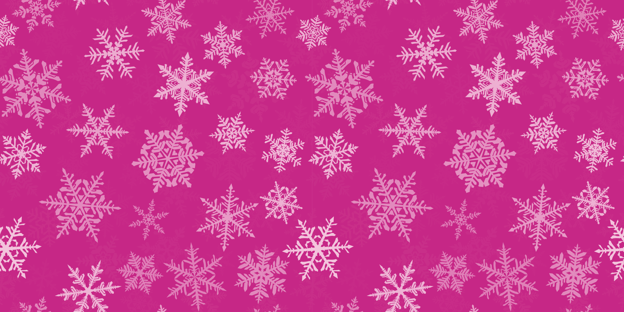 Tappeto vinile natale sovrapposizione fiocchi di neve - TenStickers