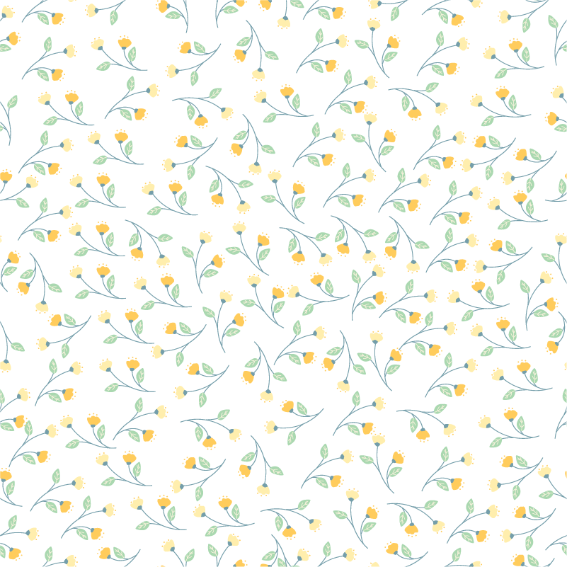 Tappeto vinile fiori stile primaverile - TenStickers