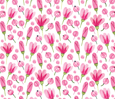 Tappeto vinile fiori fiori acquerello rosa - TenStickers