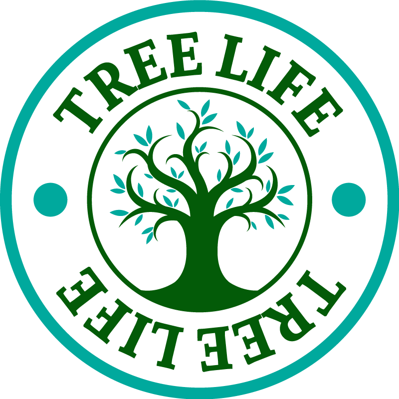 Tappeto vinile fiori albero della vita verde - TenStickers
