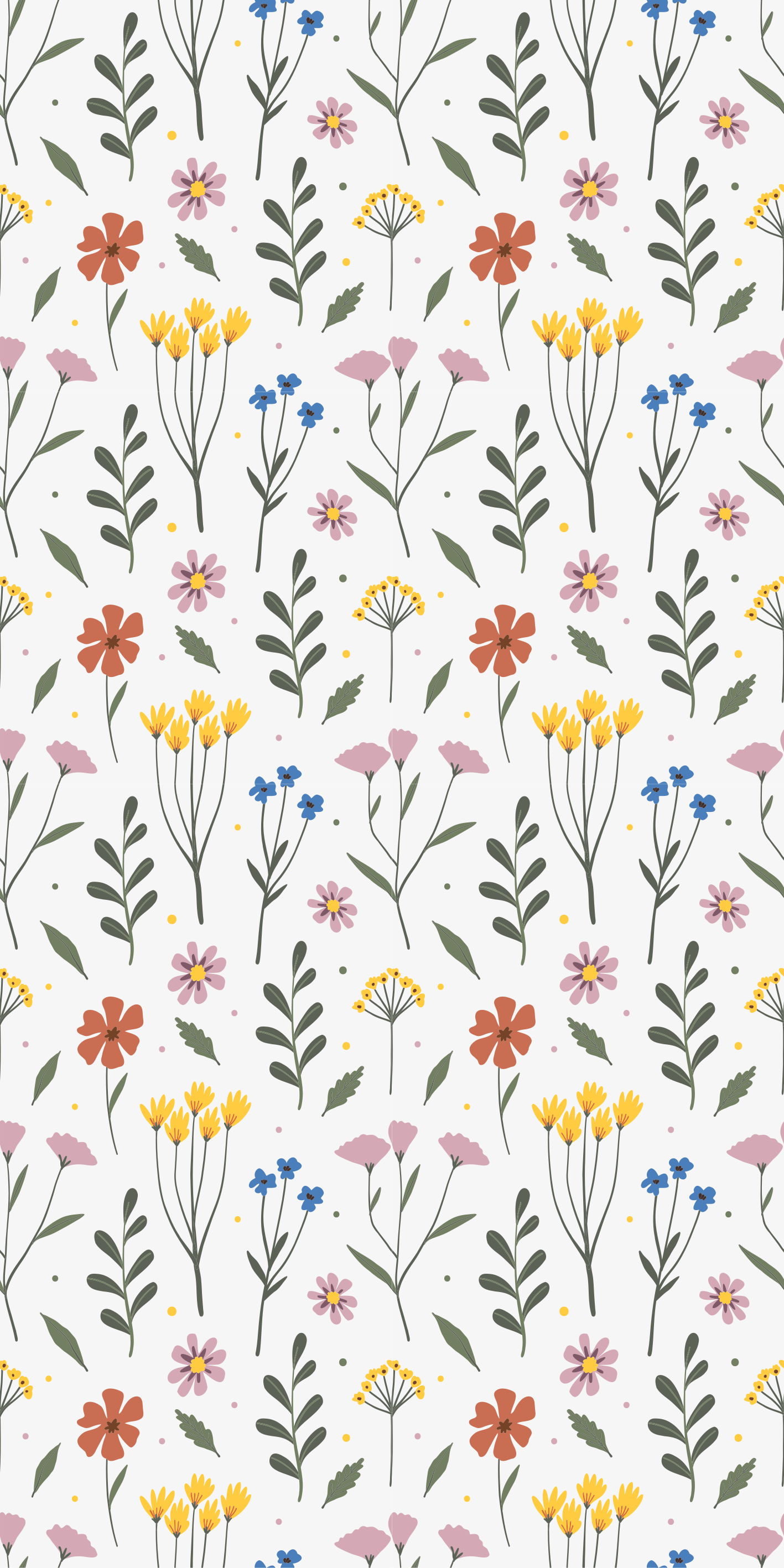 Tappeto vinile fiori motivo fiori multicolori - TenStickers