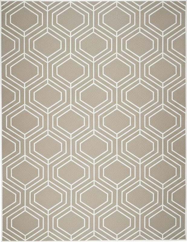 Tappeto vinile geometrico a motivo alveare intrecciato - TenStickers