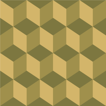 Tappeto vinile sala da pranzo cubi 3d beige - TenStickers